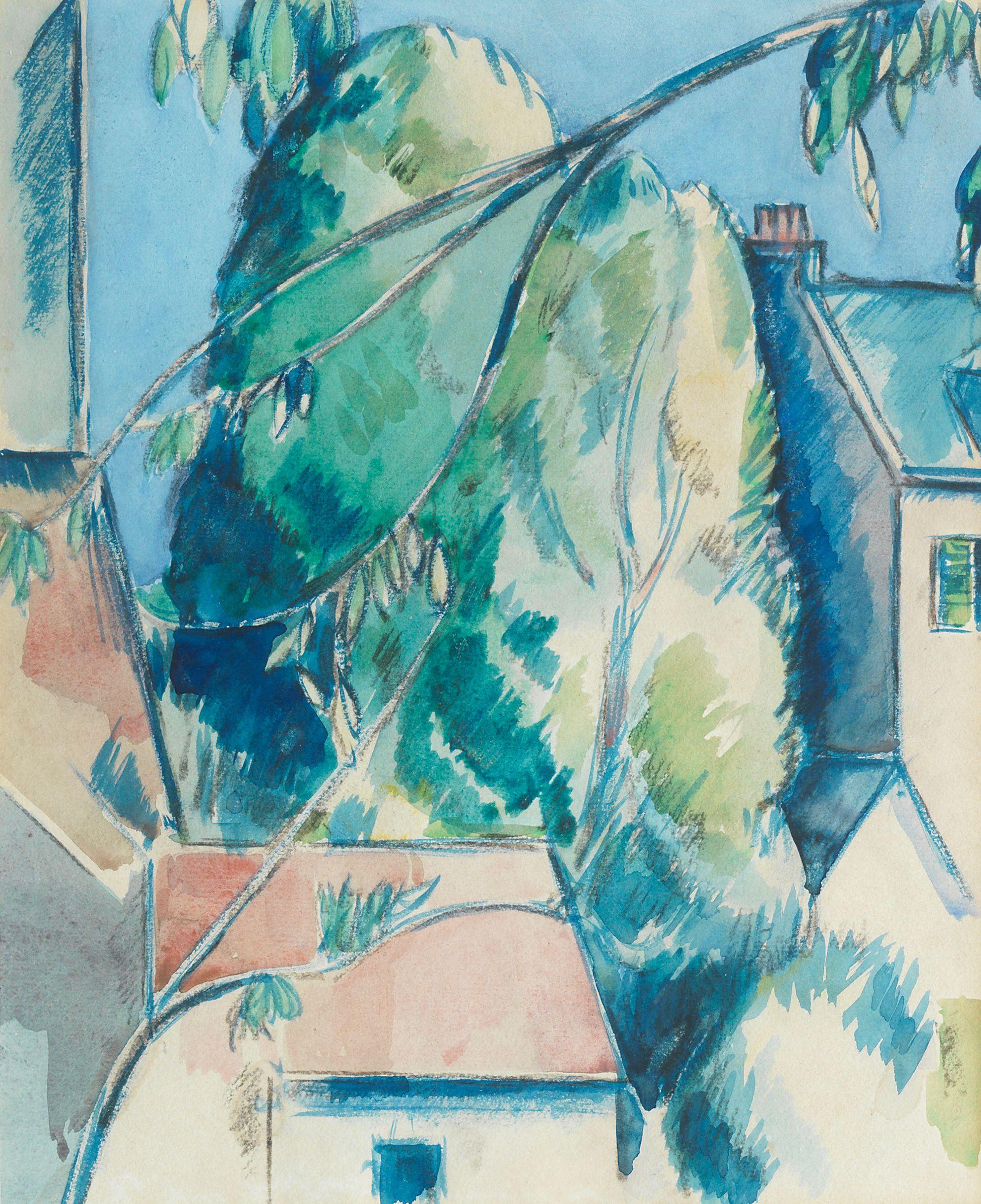 John Duncan Fergusson RBA - Rooftops, France