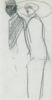 John Duncan Fergusson RBA - Study of a Stylish Couple