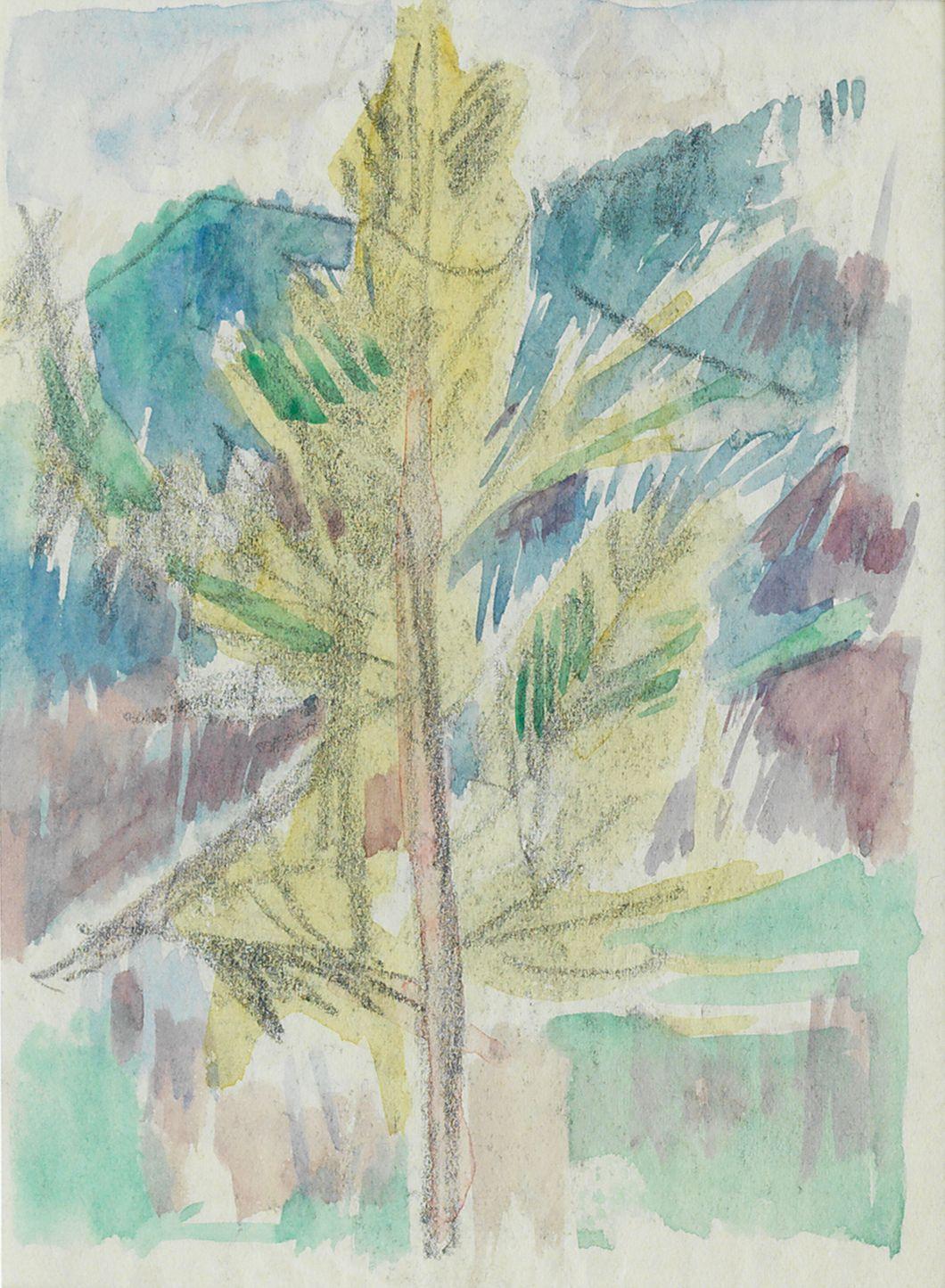 John Duncan Fergusson RBA - Study of a Tree