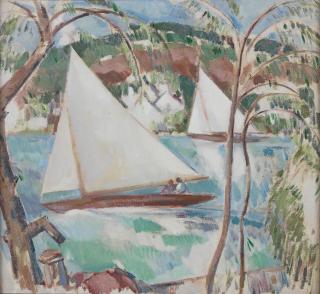 John Duncan Fergusson RBA - Yachts, 1927