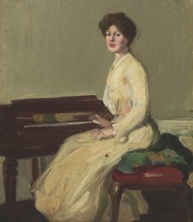 John Duncan Fergusson - At the piano