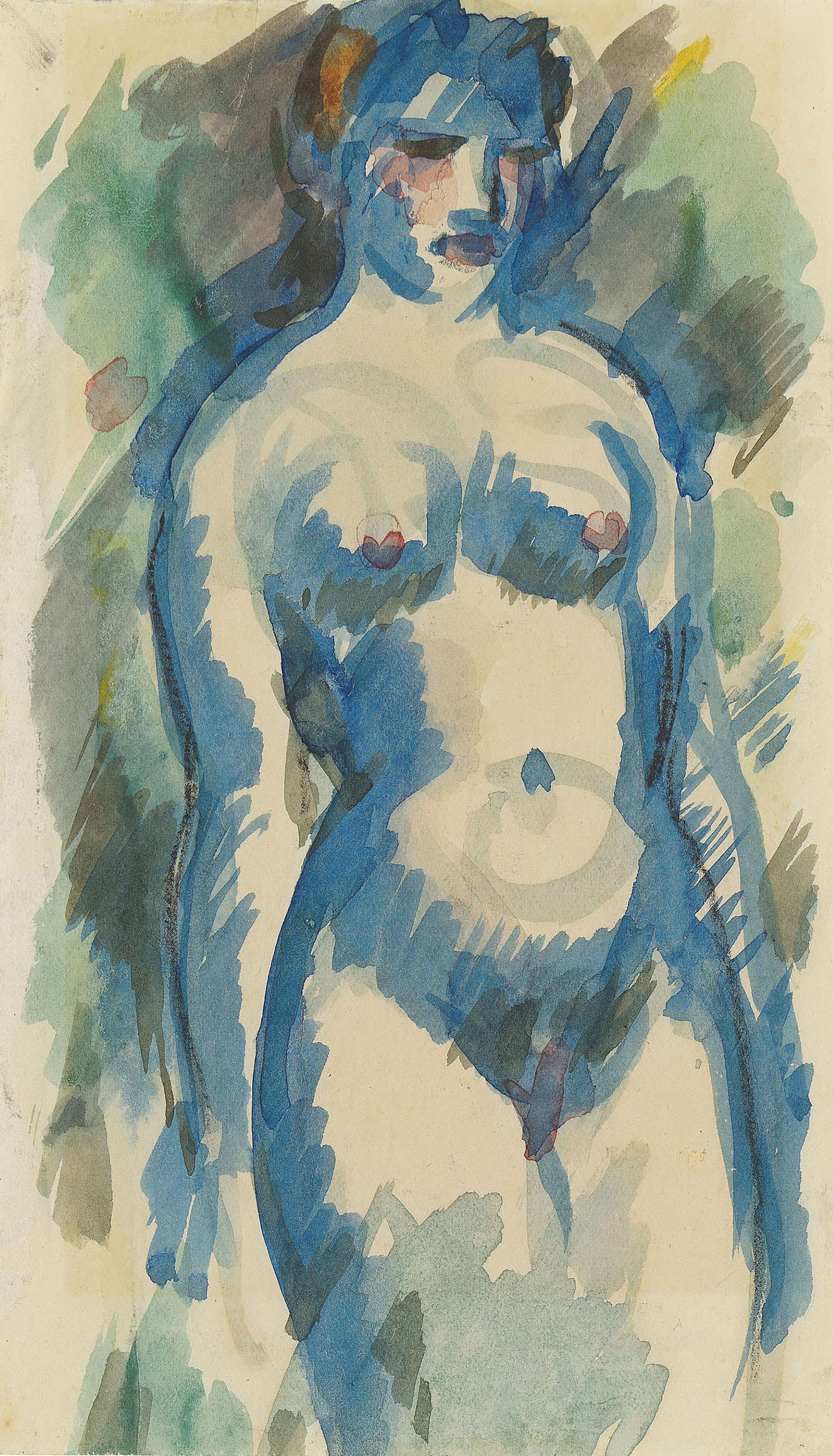 John Duncan Fergusson - Blue Nude