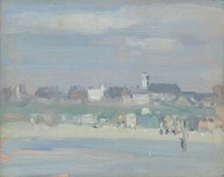 John Duncan Fergusson - Étaples from the beach