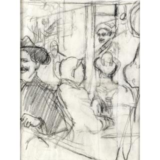 John Duncan Fergusson - In The Cafe D\'Harcourt