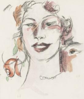 John Duncan Fergusson - Portrait Of A Lady