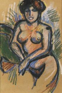 John Duncan Fergusson - Study of Margaret Morris