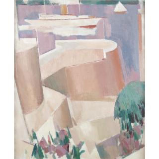 John Duncan Fergusson - The Quay At Dinard, Evening