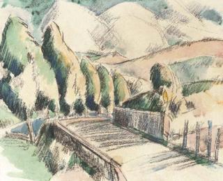 John Duncan Fergusson - The Road, Pourville