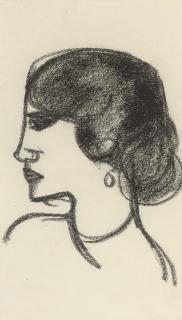 John Duncan Fergusson - Woman With Earring