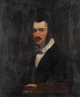 John Duvall - A Pair Of Portraits Thought To Be The Artist And His Wife The First 76.5 X 63.5Cm (30 1/8 X 25In), The Other 75.6 X 63.5Cm (29 3/4 X 25In). (2)