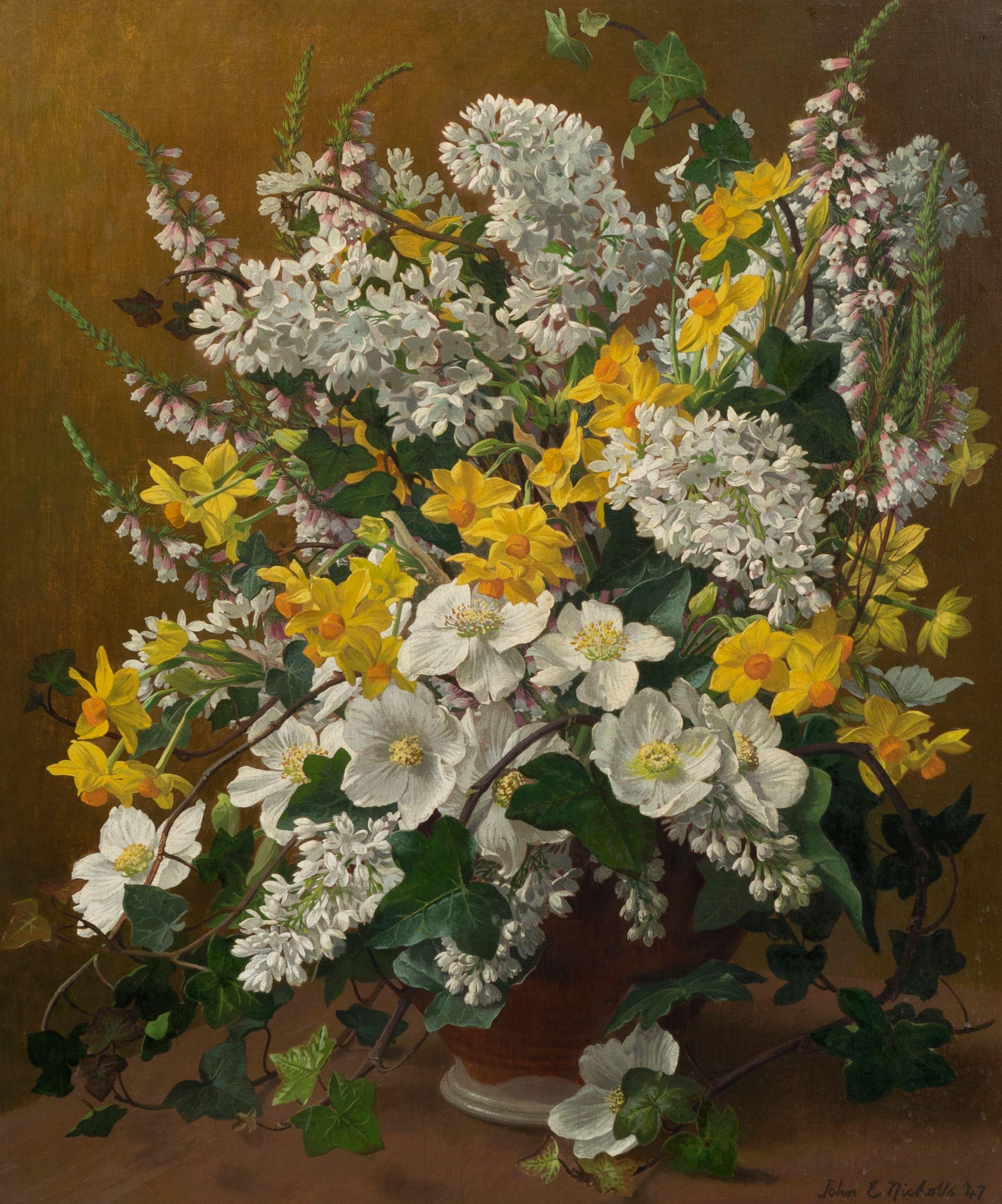 John E. Nicholls - Flower Piece