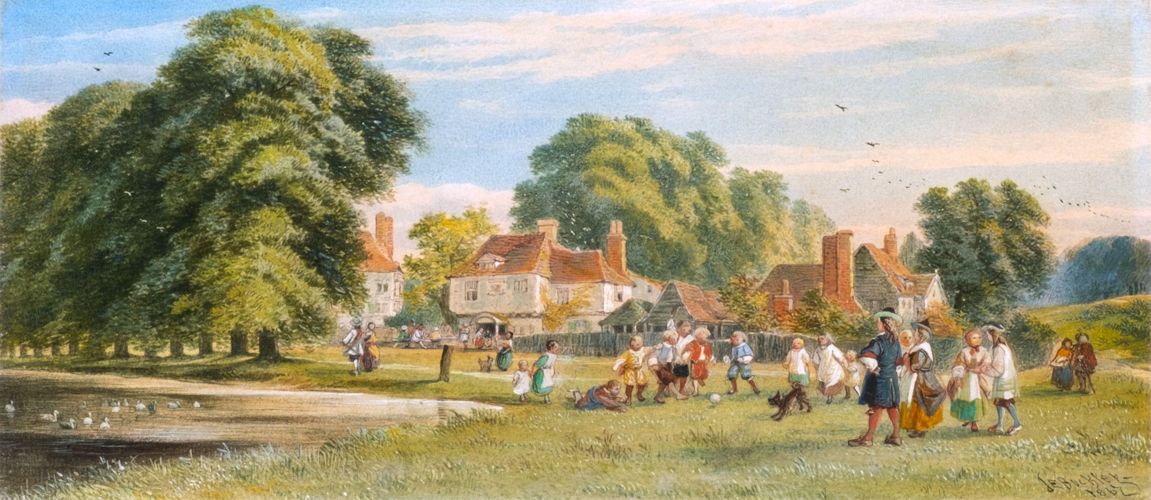 John Edmund Buckley - Football on the Village Green