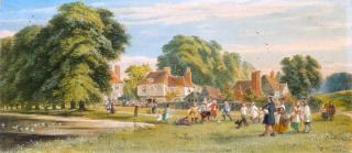 John Edmund Buckley - Football on the Village Green