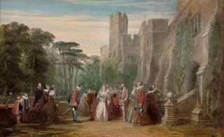 John Edmund Buckley - Queen Elizabeth I meeting her courtiers