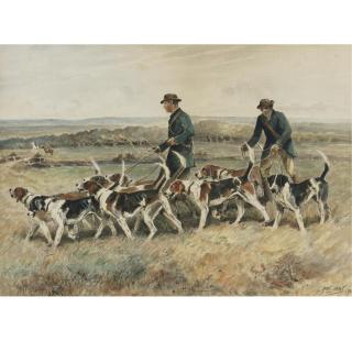 John Emms - British Walking The Hounds