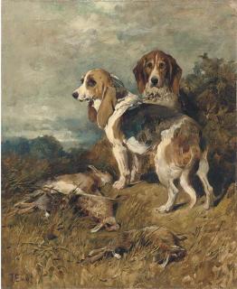 John Emms - Hounds With The Day\'S Bag