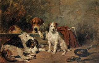 John Emms - Members of the hunt