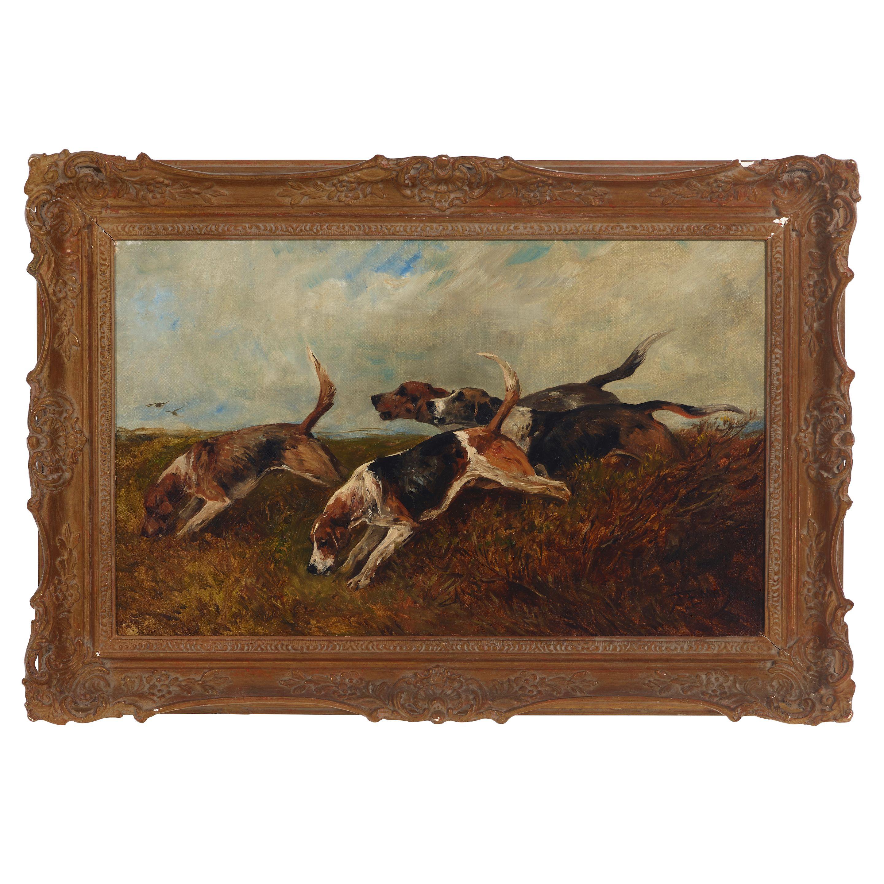 John Emms - On the scent 16 x 26in (40.7 x 66cm)