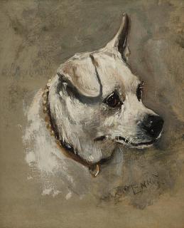 John Emms - Portrait studies of Jack Russell terriers (a pair)