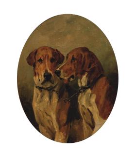John Emms - Two Hounds