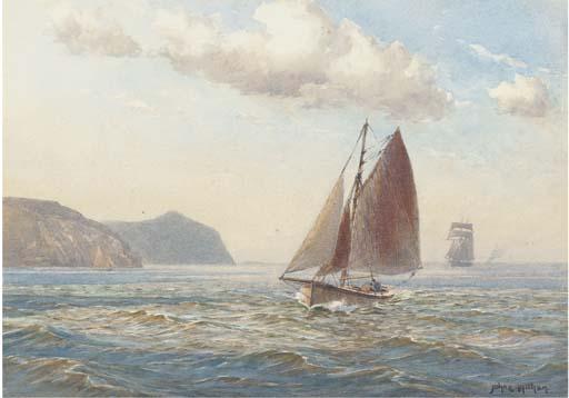 John Ernest Aitken - A Fair Breeze Off The Isle of Man