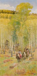 John F. Clymer - Autumn Trail