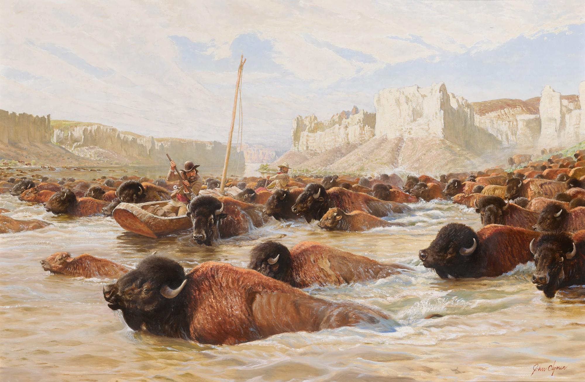 John F. Clymer - Buffalo Crossing