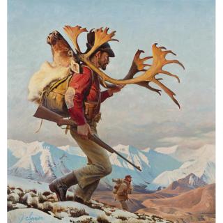 John F. Clymer - The Caribou Hunter