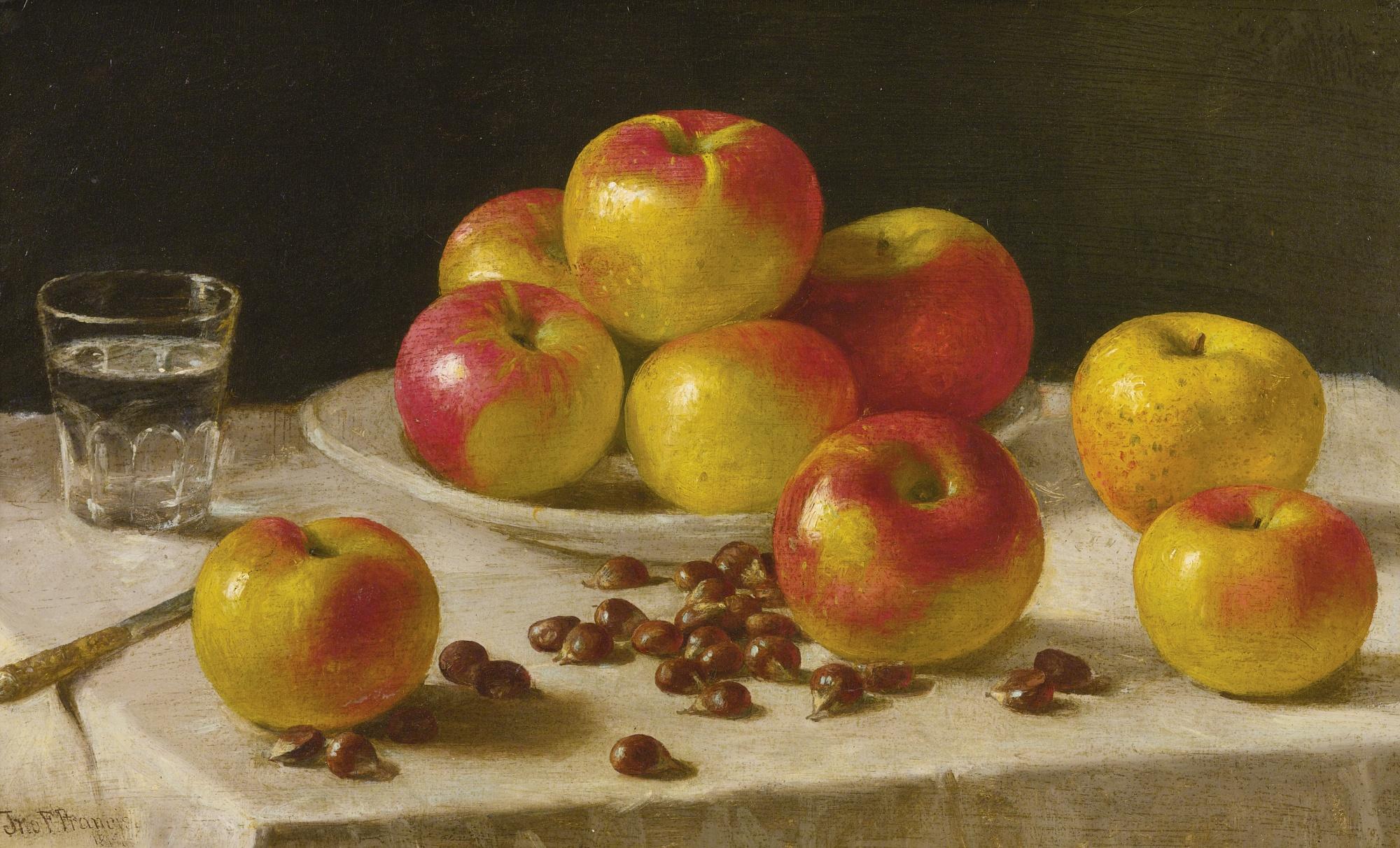 John F. Francis - Apples On A Table