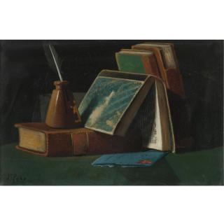 John F. Peto - Books And Inkwell