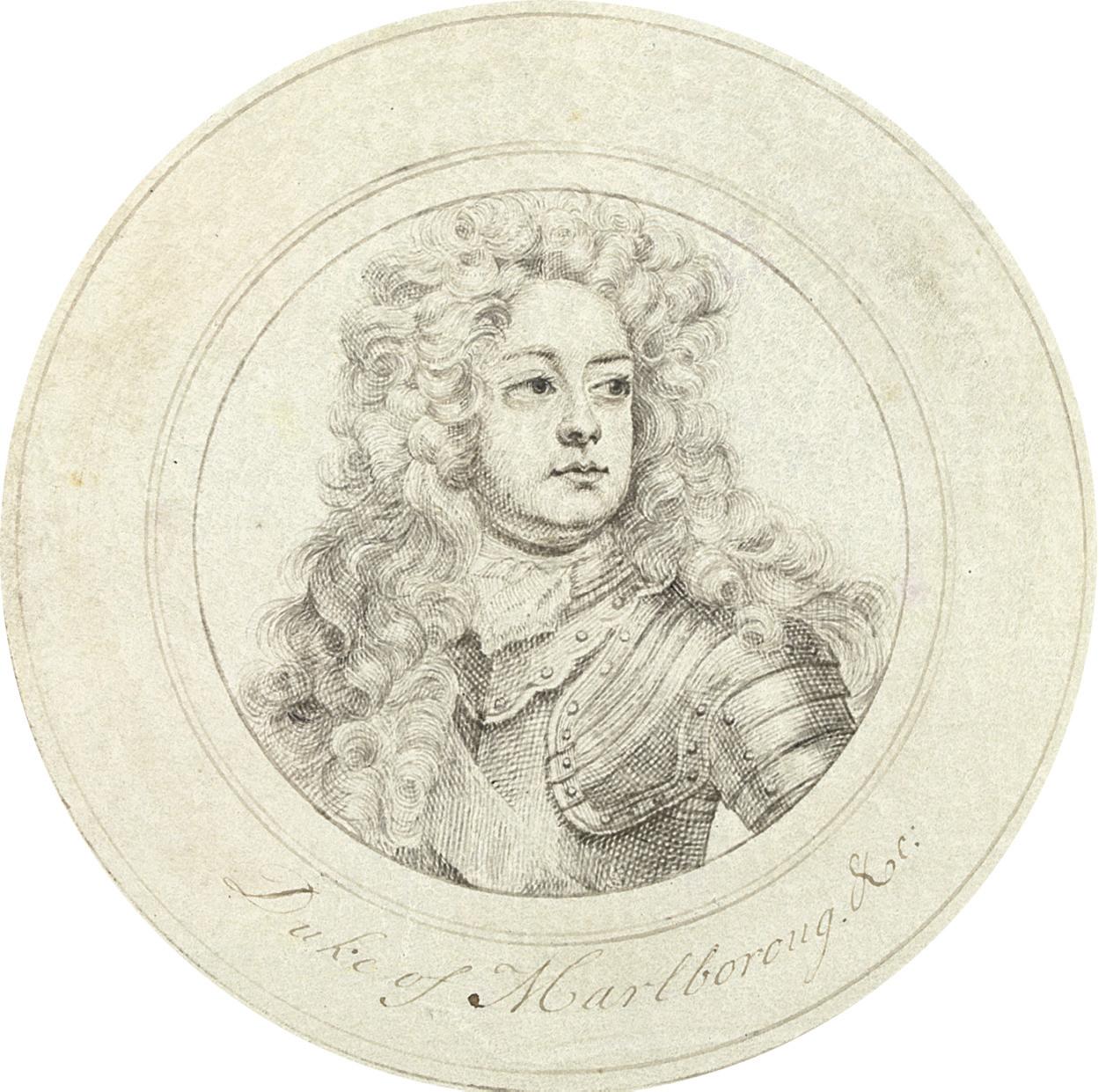 John Faber the Elder - Portrait of John Churchill, 1st Duke of Marlborough (1650-1722), bust- length