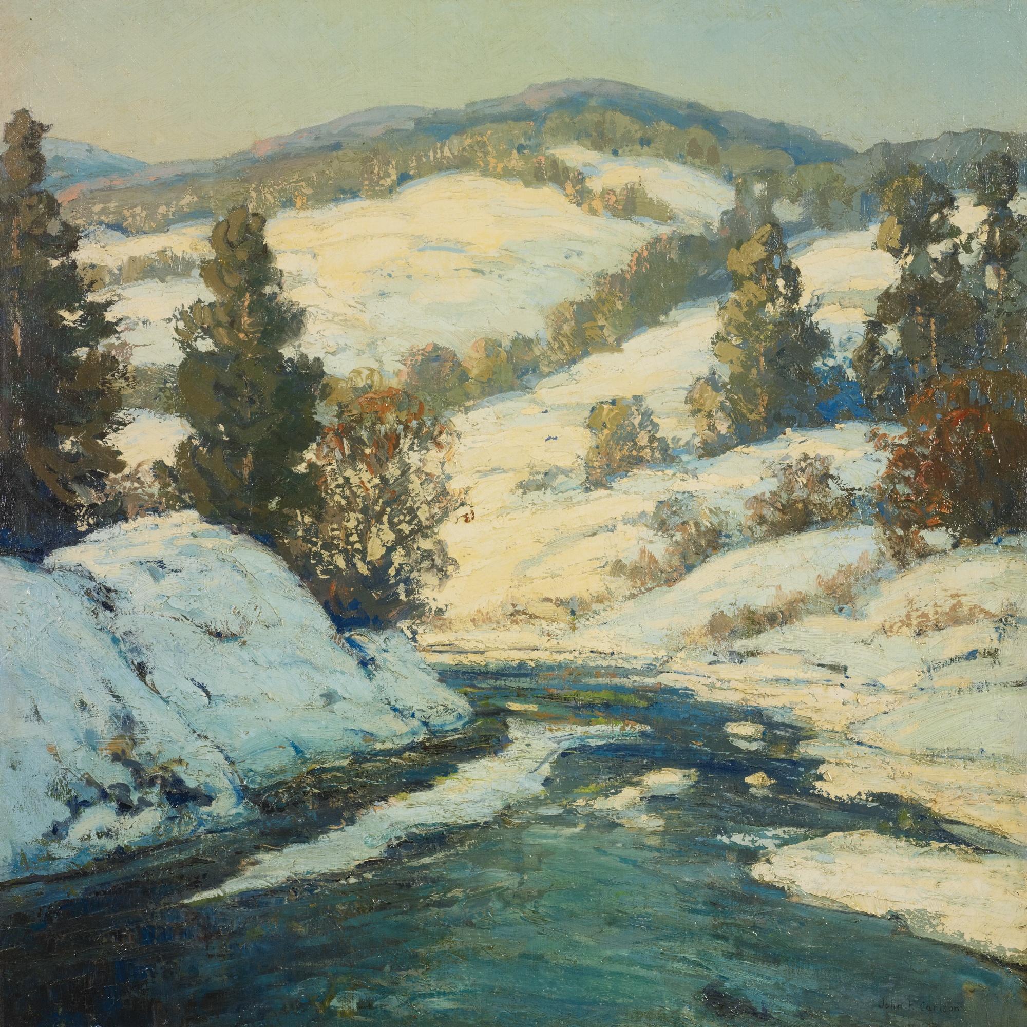 John Fabian Carlson - A Stream In Winter