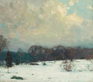 John Fabian Carlson - Snowy Pastures