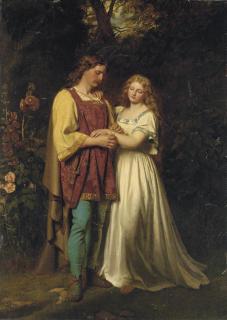John Faed, R.S.A. - Posthumus and Imogen
