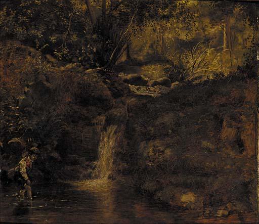 John Faed, R.S.A. - The trout pool