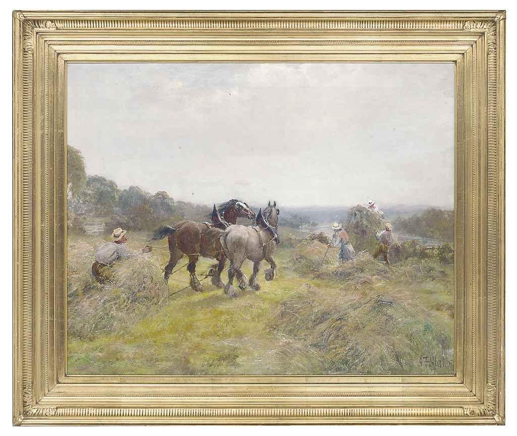 John Falconar Slater - Hay making