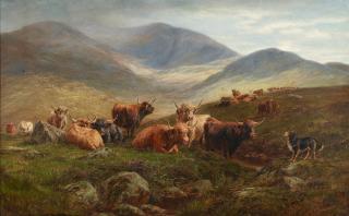 John Falconar Slater - Highland cattle