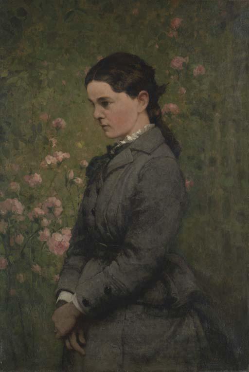 John Ferguson Weir - Portrait of Marion Eckford Harwood