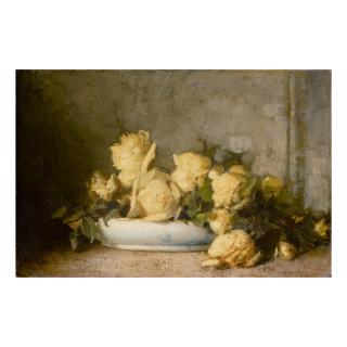 John Ferguson Weir - Still Life With Yellow Roses