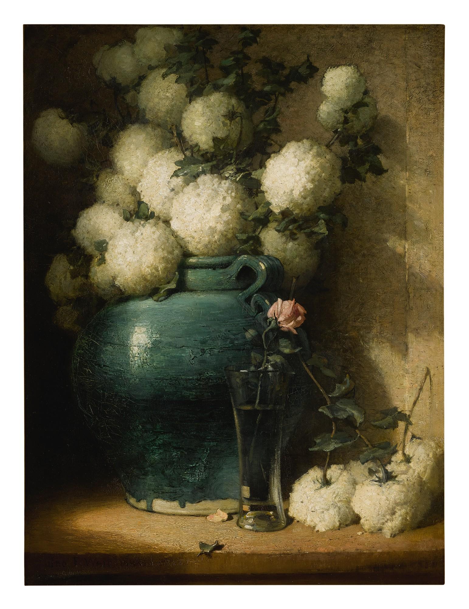 John Ferguson Weir - Vase Of Flowers
