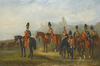 John Ferneley Jnr. - Xv Kings Hussars - A Rest On The March; In Two Ranks