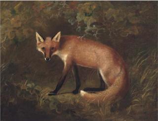 John Ferneley, Sen. - A Fox In Shrubbery