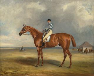 John Ferneley, Sen. - The Earl of Jersey\'s \'Riddlesworth\' with J. Robinson up at Newmarket