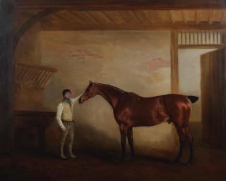 John Ferneley Senior - \'A Favorite Hunter of H.DeBurgh Esqre of Drayton Hall near Uxbridge\'