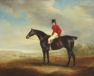John Ferneley Sr. - Sir Harry Goodricke, maître du Quorn, sur son cheval de chasse Dr. Russell