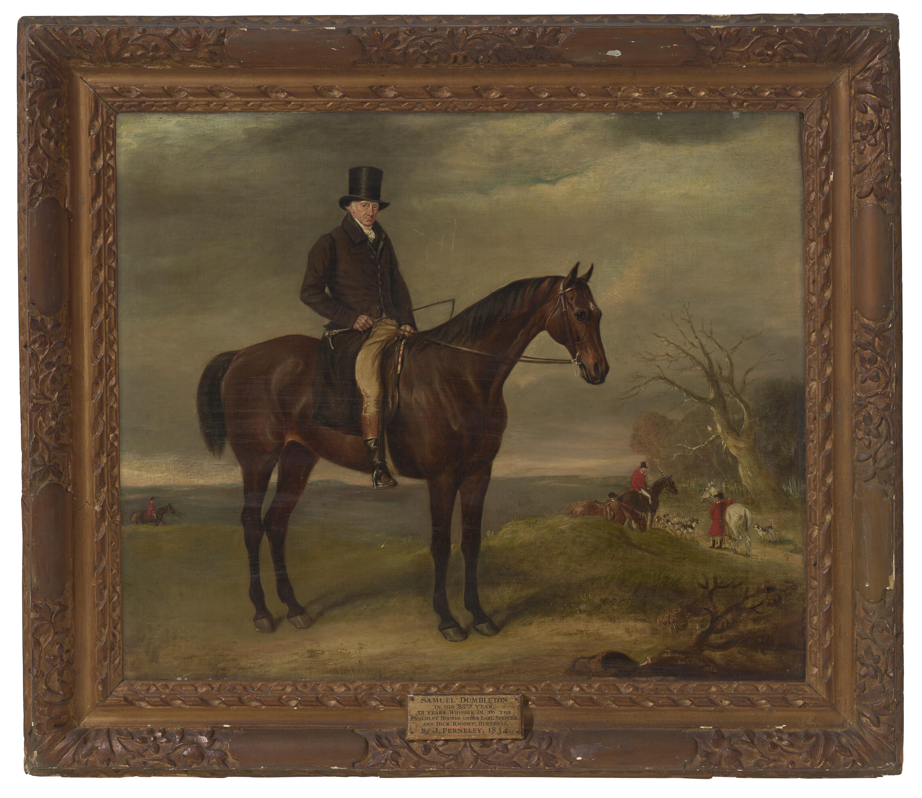 John Ferneley - Portrait Of Samuel Dumbleton (C. 1750-1834), Whipper-In To The Earl Of Spencer\'S Hounds