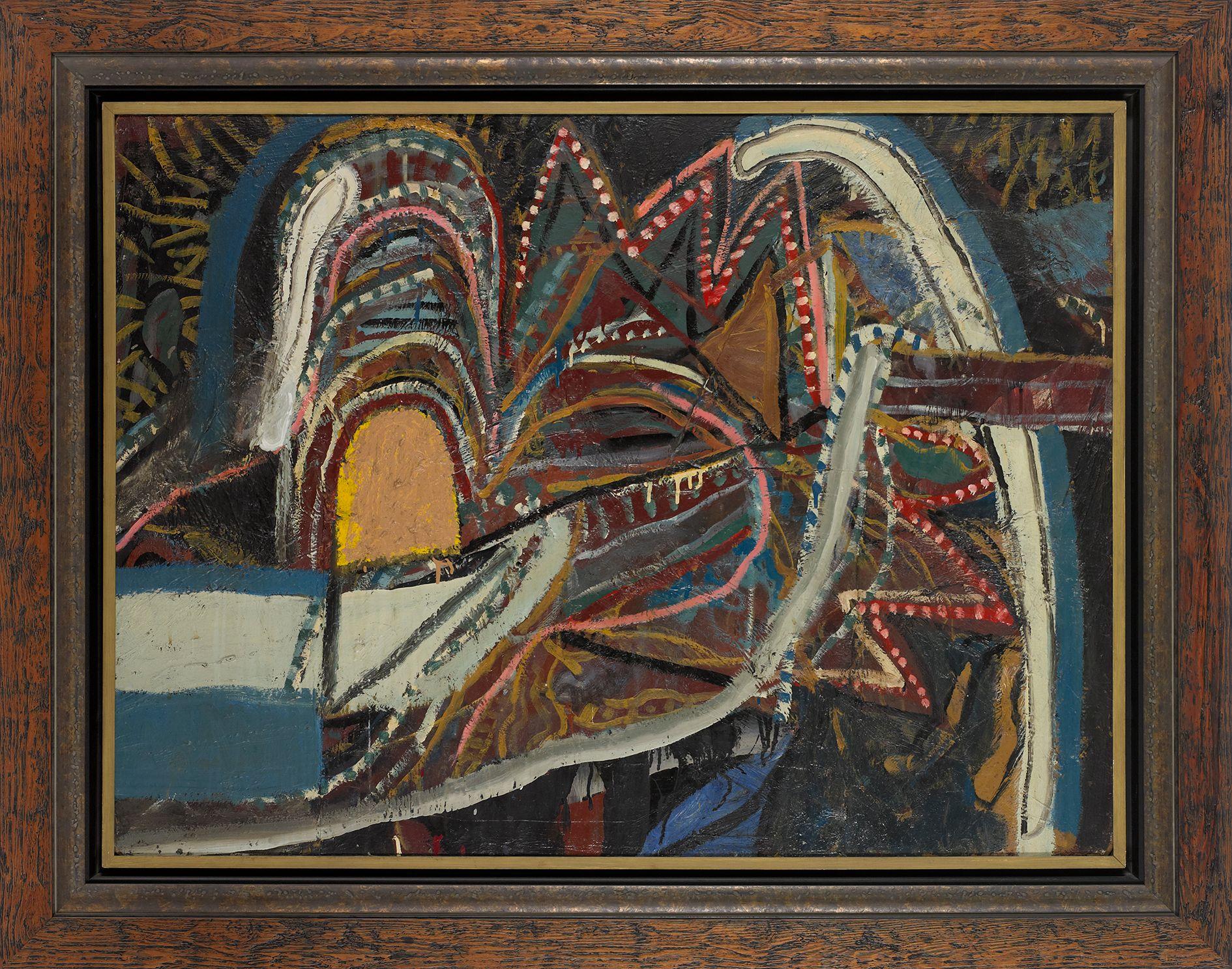 John Firth-Smith - Luna Park and Bridge at Night, 1964