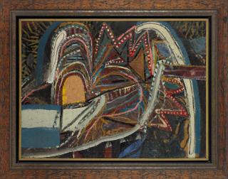 John Firth-Smith - Luna Park and Bridge at Night, 1964