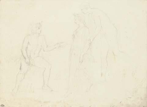 John Flaxman, R.A. - A study for \'Pandora brought to Epimetheus\'