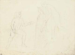 John Flaxman, R.A. - A study for \'Pandora brought to Epimetheus\'